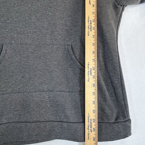 Alaska Chicks Company Hoodie Charcoal Gray Pullover Button Accents - Picture 9 of 12